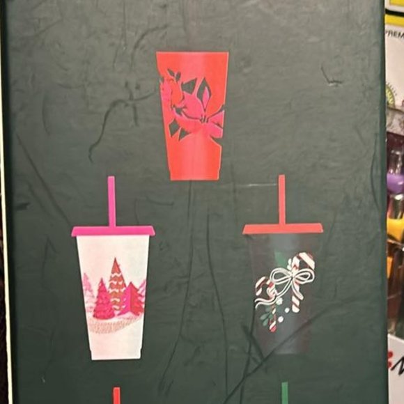 Starbucks 5 cold cups Holiday Set 2021 - BRAND NEW - Picture 4 of 5